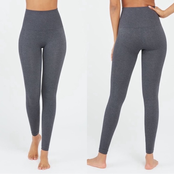 Spanx  Seamless Legging in Heathered‎ Charcoal Grey Size M - Picture 1 of 7
